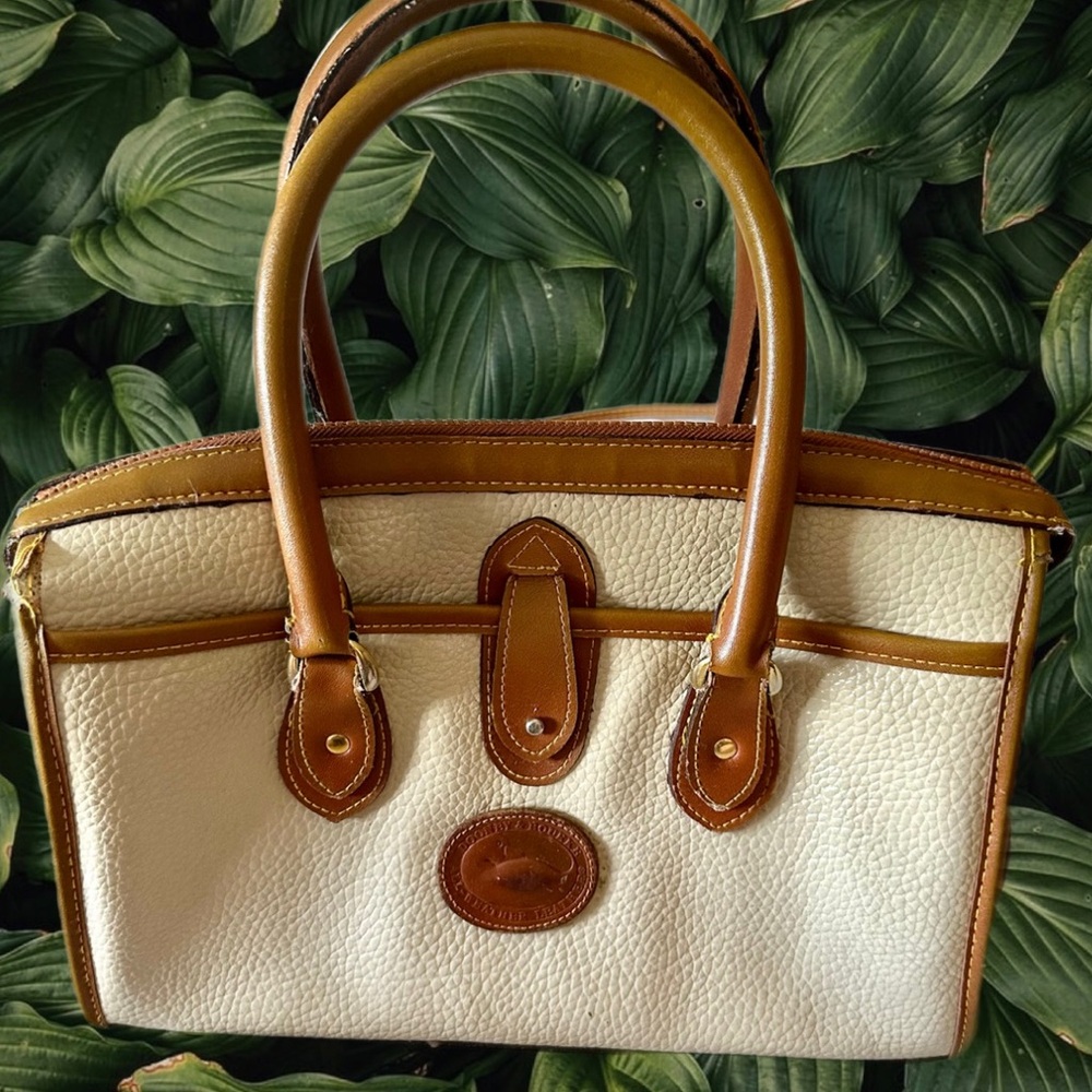 Dooney & Bourke Vintage All Weather Leather Satchel With Crossbody Strap